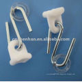 Awning components-Iron galvanized steel hanger with white plastic,Clear Plastic rings,metal hook,White plstic clip for blinds